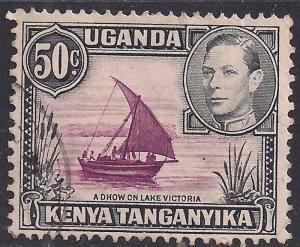 Kenya Uganda Tanganyika 1938 KGV1 50c Black/Purple SG 144 ( C1404 )