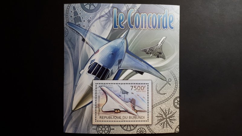 Aviation - Planes - Concorde - Burundi 2012 - Complete SS+Bl ** MNH