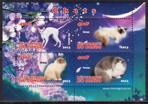 (B4) CONGO 2013 Cats / Chats / Katzen MINT