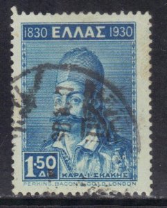 GREECE  SC# 347  USED 1930  1.50d     SEE SCAN