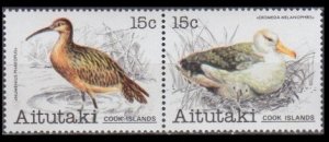 1981 Aitutaki 386-387Paar Birds 4,40 €