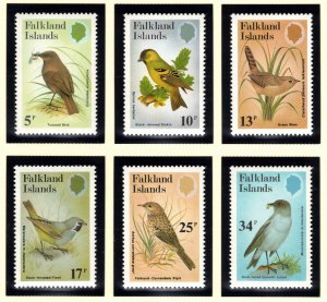 FALKLAND ISLANDS 1982 Passerine Birds; Scott 354-59, SG 433-37; MNH