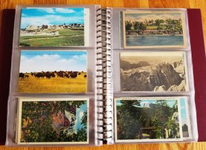 180 Vintage Post Cards in Post Card Binder(HP09)