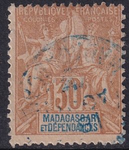 Madagascar 1896 Sc 40 used