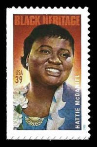 PCBstamps    US #3996 39c Hattie McDaniel, Black Heritage, MNH, (6)