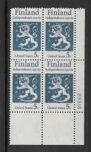 #1334 MNH Plate Block