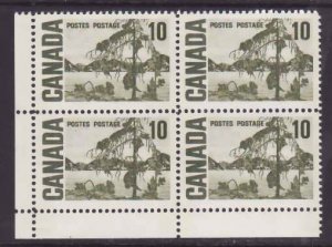 Canada-Sc#462piv- id9-unused 10c NH Centennial W2B block-LL-PVA-LF-1972-