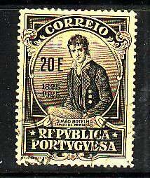 Portugal-Sc#376- id6-used 20e-1924-