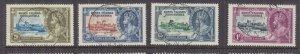 KENYA, UGANDA & TANGANYIKA, 1935 Silver Jubilee set of 4, used.