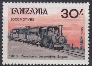 TANSANIA TANZANIA [1985] MiNr 0285 ( **/mnh ) Eisenbahn