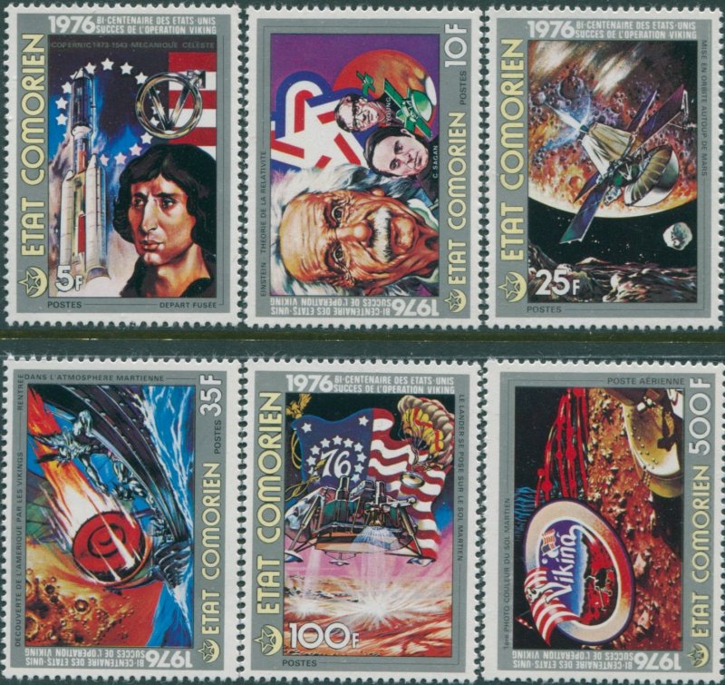 Comoro Islands 1976 SG191-196 American Revolution set MNH