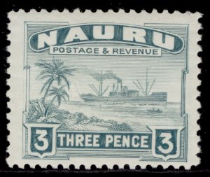 NAURU GVI SG31B, 3d greenish grey, NH MINT.