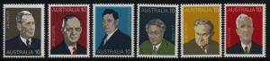 Australia 610-5 MNH Prime Ministers