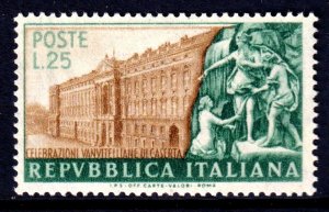 Italy 1952 Luigi Vanvitelli - Palace of Caserta & Statuary Mint MH SC 598