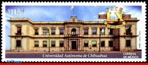 2912 MEXICO 2014 AUTONOMOUS UNIVERSITY OF CHIHUAHUA, EDUCATION, ARCHITECTURE MNH