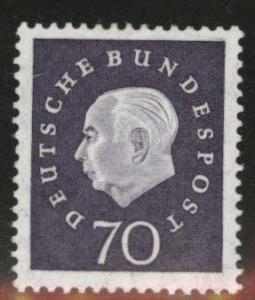 Germany Scott 797 MH* 1958 stamp