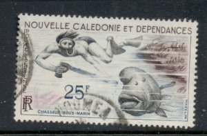 New Caledonia 1962 Diver shooting Fish FU