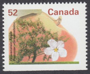 Canada - #1366cs Gravenstein Apple Tree Booklet Stamp,AP, Perf. 14.4x13.8 - MNH