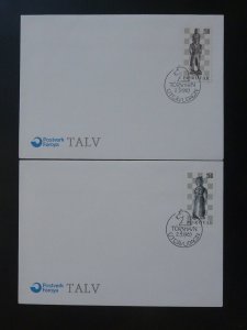 chess x2 FDC Faroe Islands 1983