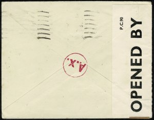 G.B.KG VI 1943 RED CROSS MESSAGE SCHEME COVER WITH SG 469 IN FAIR CONDITION