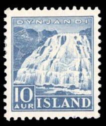 Iceland #193 Cat$24, 1935 10a blue, hinged