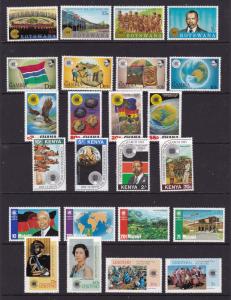 Africa Various countries x 6 Commonwealth Day sets MNH
