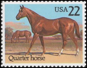 US 2155 American Horses Quarter Horse 22c single MNH 1985