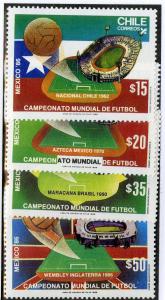 CHILE 709-712 MNH SCV $3.00 BIN $1.50 SPORTS