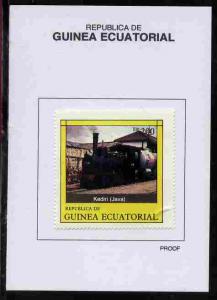 Equatorial Guinea 1977 Locomotives 200EK Kediri (Java) pr...