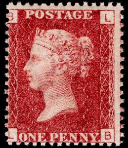 Sg43, 1d rose-red plate 131, LH MINT. Cat £80. LB