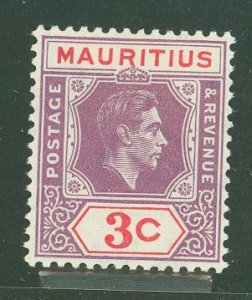 Mauritius #212v Unused Single