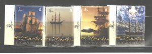 PITCAIRN Isl. 2012 THE BOUNTY & SUNSETS  #738-741 MNH