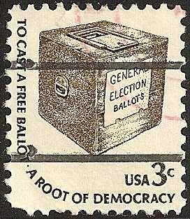 USA 1584a - Used - Ballot Box (cv $0.50)