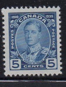 Canada Sc 214 1935 5c Prince of Wales stamp mint