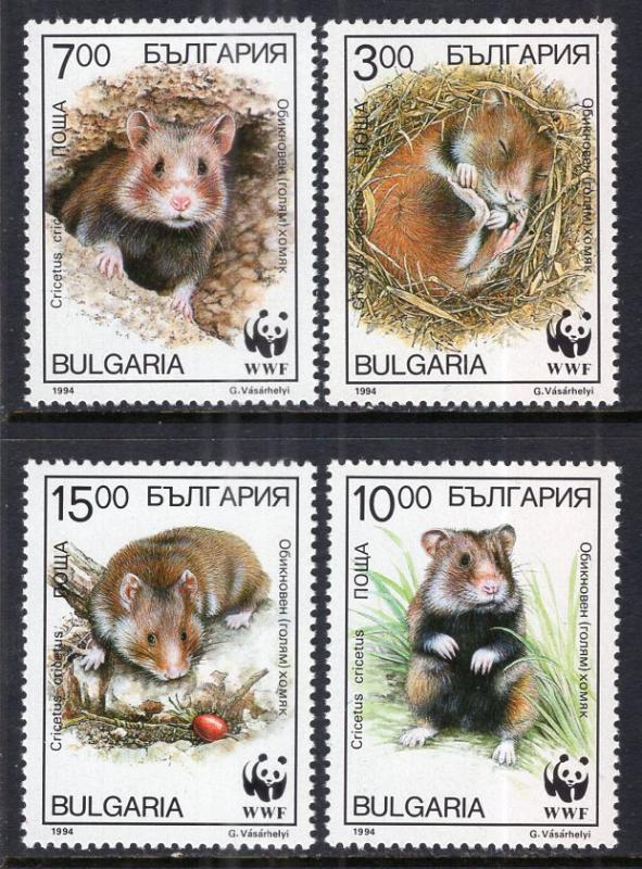 Bulgaria 3831-3834 Mammals MNH VF