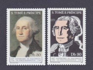 1982 Sao Tome and Principe 774-775 250 years of George Washington 6,00 €