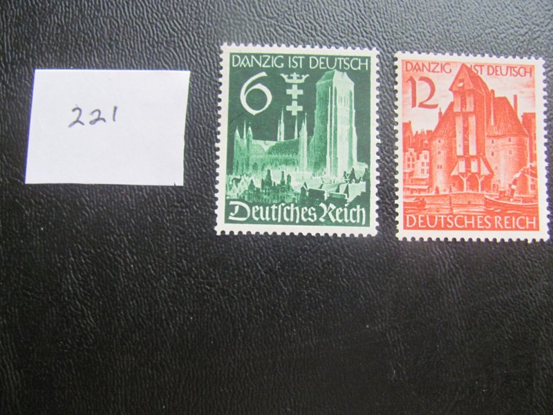 Germany 1939 MNH SC 492-493 SET XF  (221) NEW COLL.