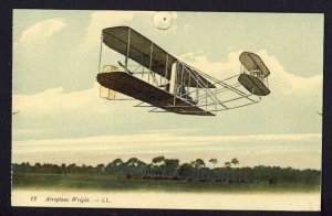 POSTAL HISTORY - Pioneer Aviation Wright Biplane #12 POSTCARD