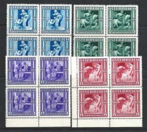 1936 AUSTRIA - n. 485/488 - Winter Rescue - MNH ** - QUARTINA