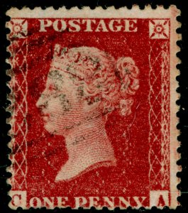 SG41, 1d dp rose-red PLATE 61, LC14, FINE USED. Cat £30. CA 