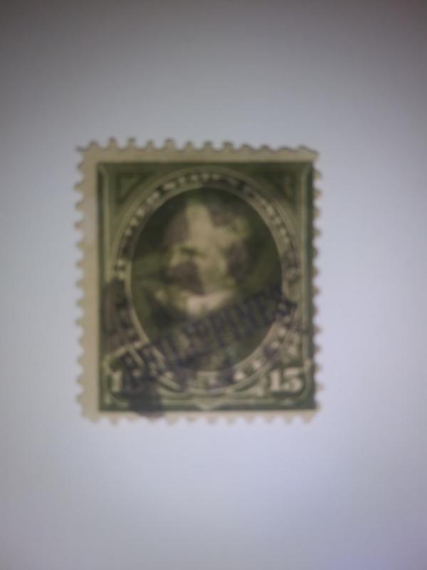 SCOTT # 235 15 CENT USED PHILIPPINES OVERPRINT VERY DESIRABLE !!