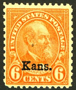 U.S. #664 MINT OG LH