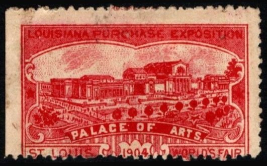 1904 US Poster Stamp St Louis World's Fair Louisiana Purchase Exposition