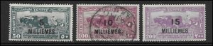 Egypt 115-17 1926 set 3 fine  mint & used