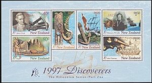 NEW ZEALAND 1997 Discoveries mini sheet MNH - scarce ACS cat NZ$50.........B5576