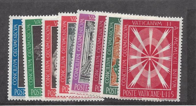 Vatican, 345-52, Vaticain II Singles,**MNH**