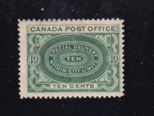 CANADA # E1a-E1b FVF/VF-MLH 10cts SPECIAL DELIVERIES SHADES CAT VALUE $350