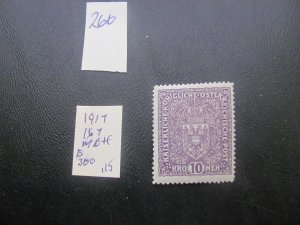 AUSTRIA 1917 MNH  SC 167 SINGLE  VF $300 (266)
