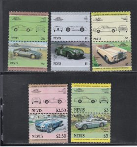 Nevis # 306 + Others, Automobiles, Pairs, Mint NH