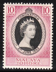 Malaya Johore 155 -  FVF MNH